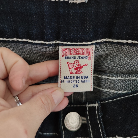 True Religion 💜 Julia Skinny Jeans Dark Flap - Picture 2 of 12